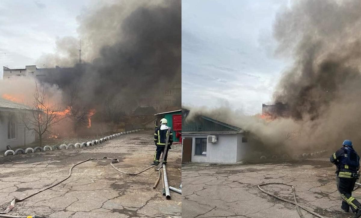 В результате вражеского обстрела в Кременной загорелся лес В результате вражеского обстрела в Кременной загорелся лес