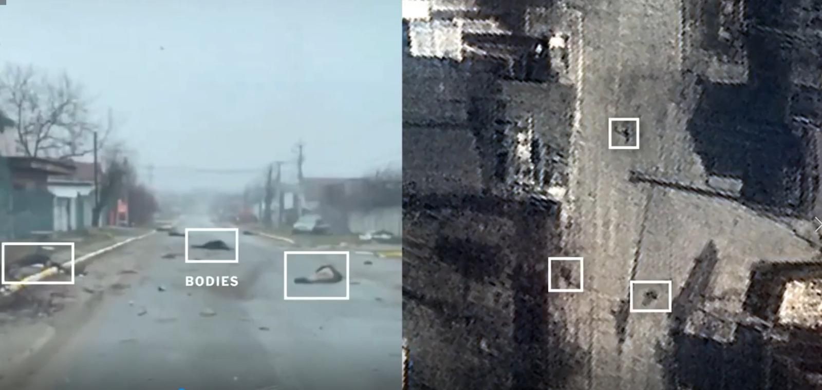 Мирних вбивали під час окупації Росією: The New York Times показало супутникові знімки з Бучі - 24 Канал