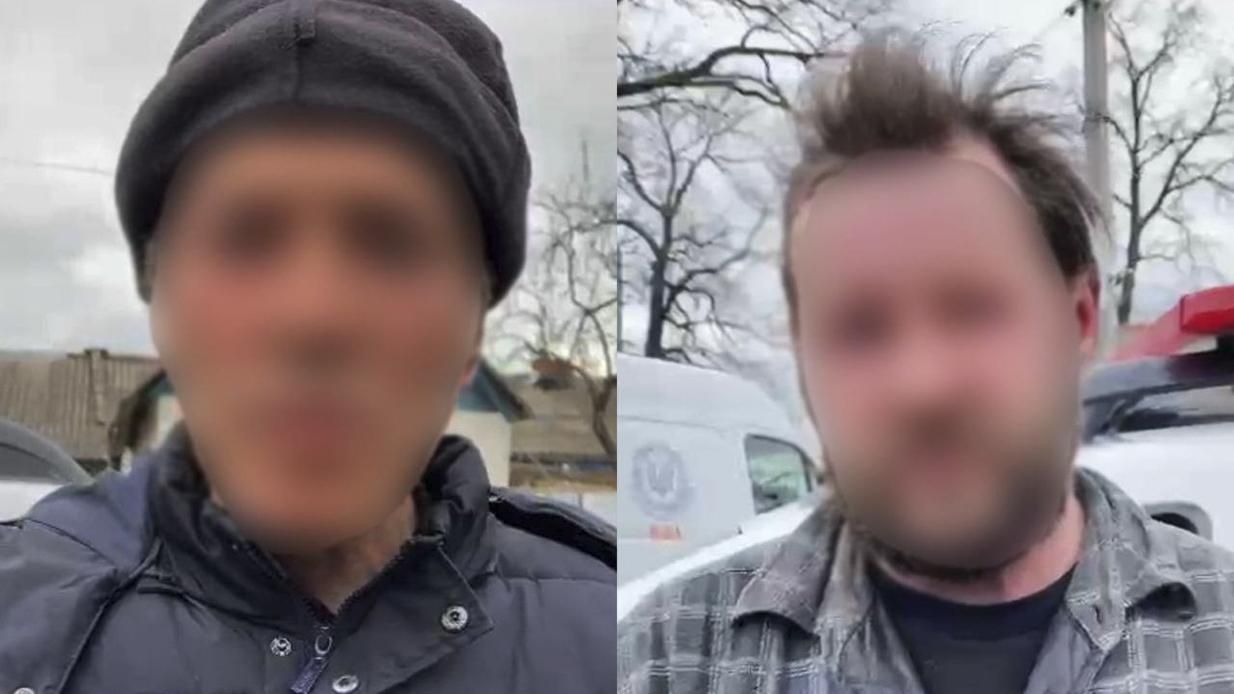 У Бучі спіймали двох мародерів, які співпрацювали з росіянами під час окупації - 24 Канал У Бучі спіймали двох мародерів, які співпрацювали з росіянами під час окупації - 24 Канал