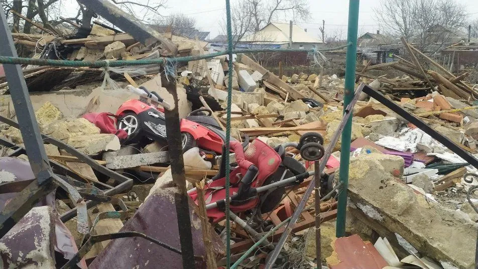 Разрушенные дома Баштанки Разрушенные дома Баштанки