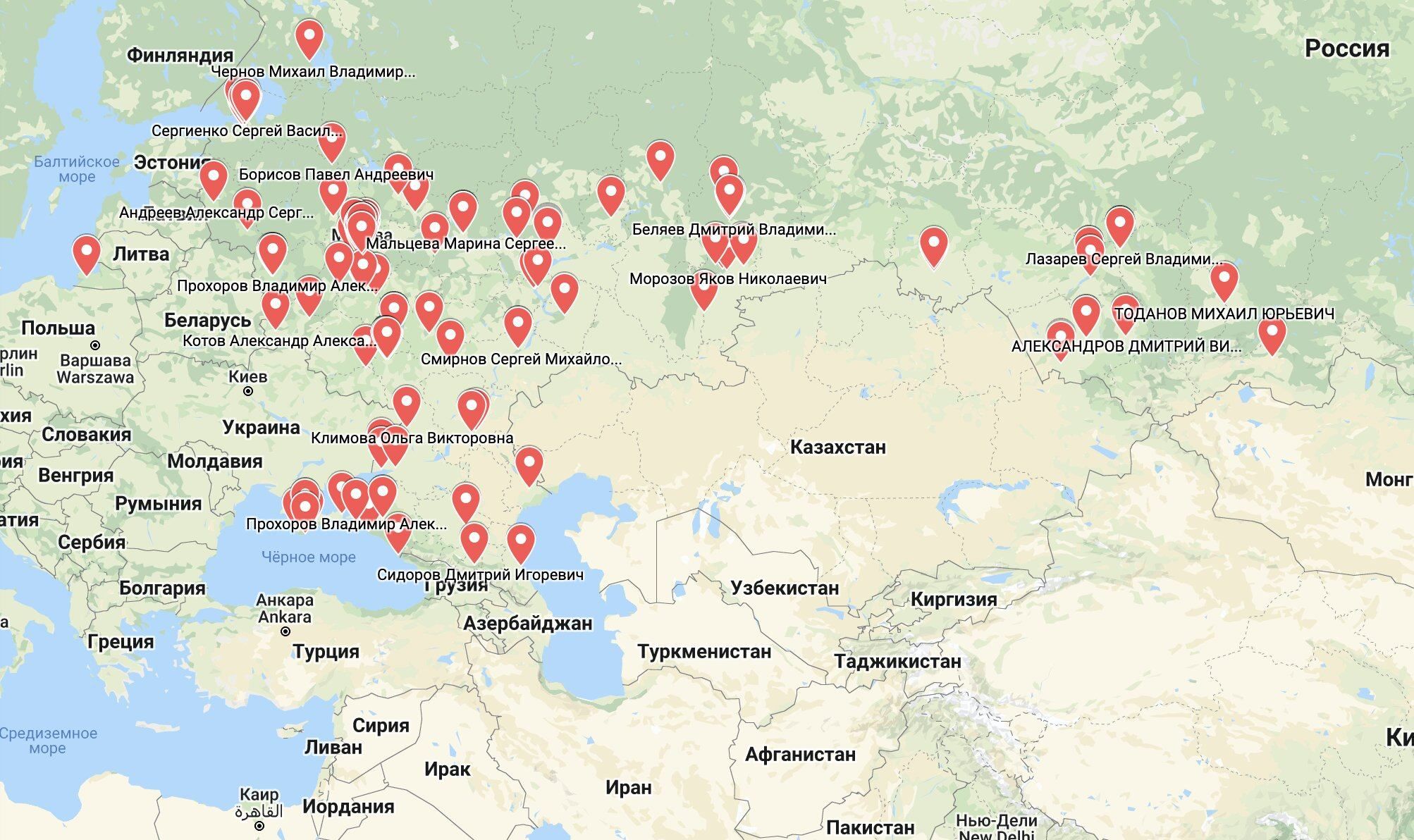 Минцифры создали карту мародерства оккупантов: с именами военных и получателей