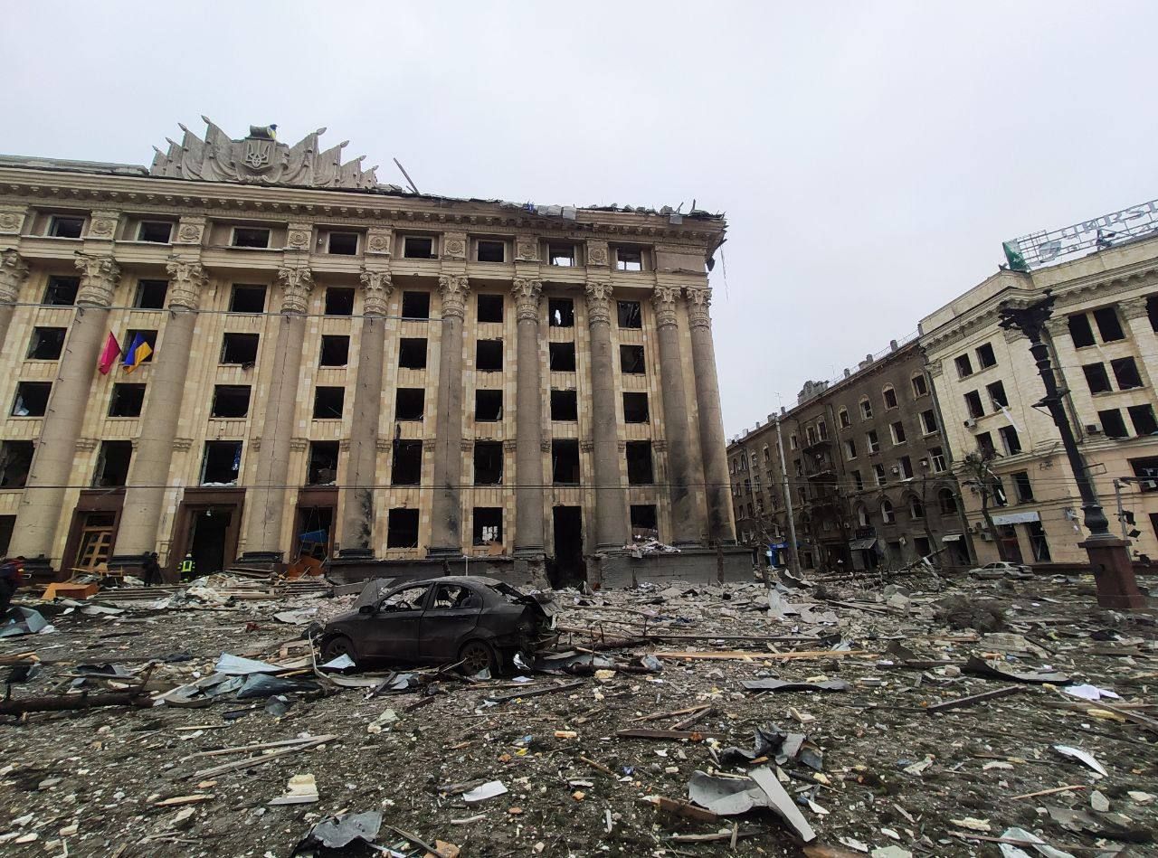 Гордий і охайний Харків 80 років не бачив знущань, які зараз завдає йому Росія, – Зеленський - 24 Канал Гордий і охайний Харків 80 років не бачив знущань, які зараз завдає йому Росія, – Зеленський - 24 Канал