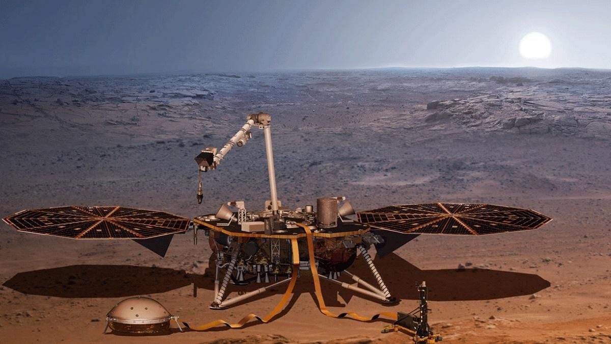 Схід сонця на Марсі на чудовому знімку з посадкового модуля NASA InSight - Техно