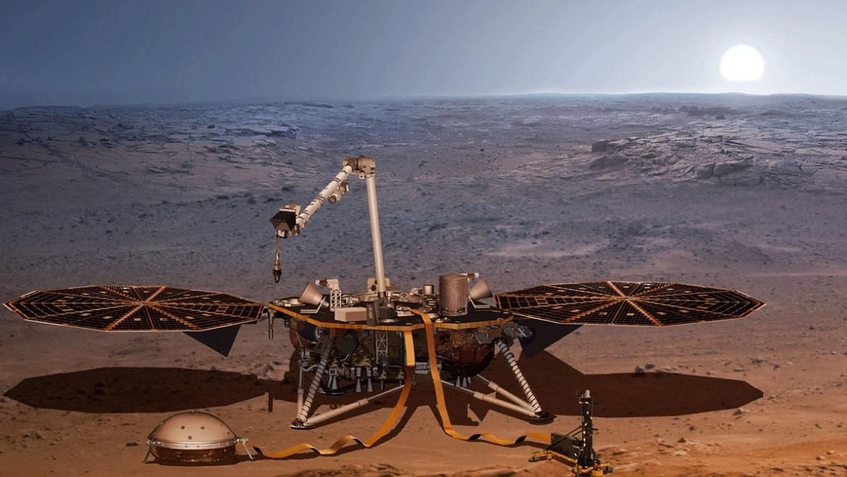Восход солнца на Марсе на великолепном снимке с посадочного модуля NASA InSight Восход солнца на Марсе на великолепном снимке с посадочного модуля NASA InSight