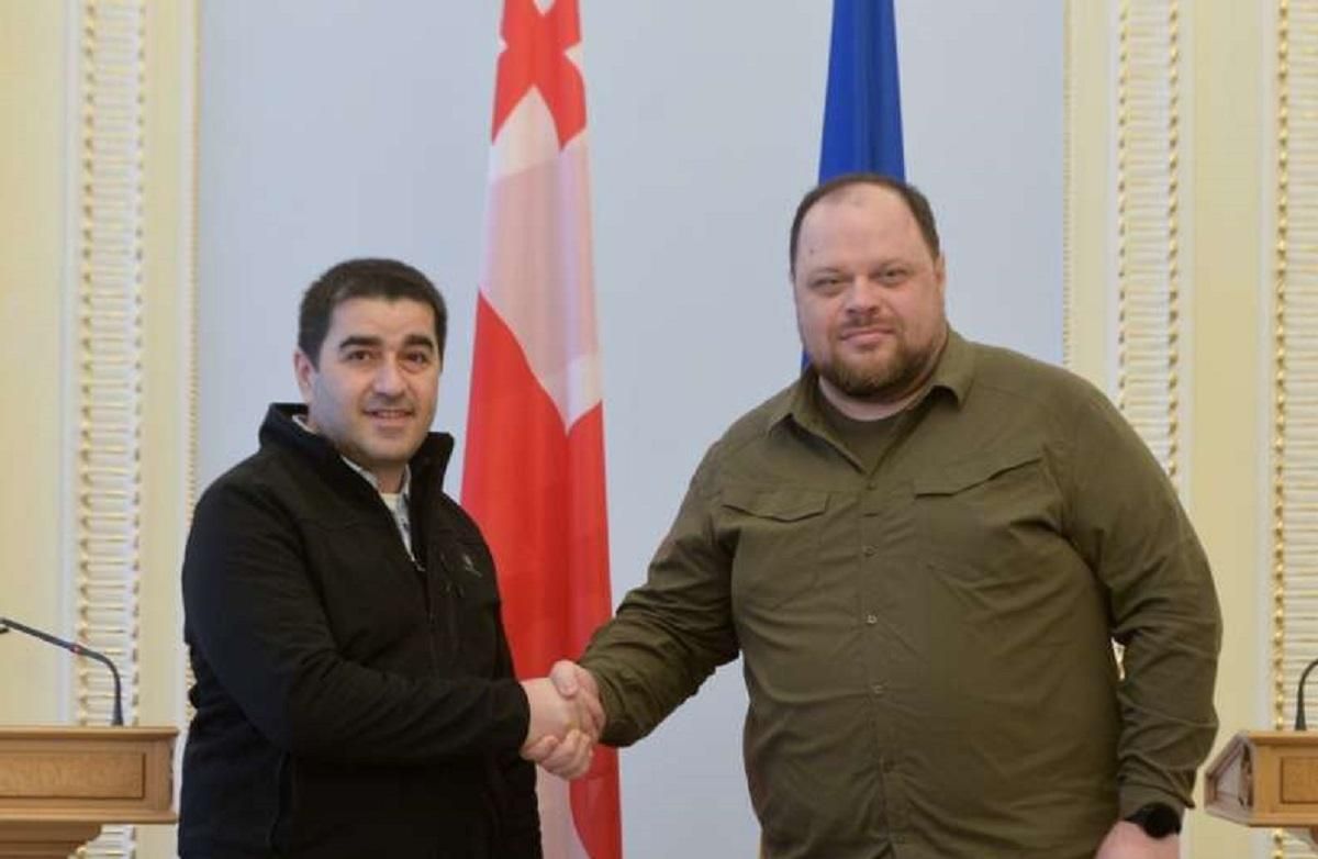 Стефанчук встретился с главой парламентской делегации Грузии в Киеве