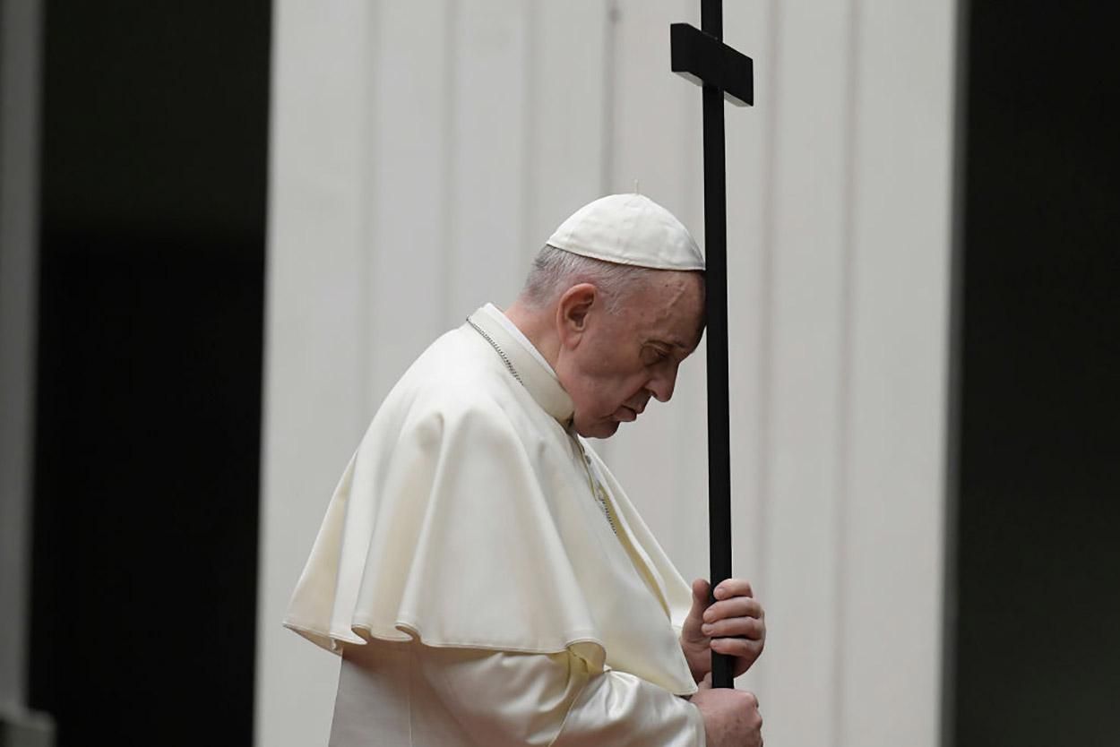 Папа во время пасхальной мессы сказал "Христос Воскрес" на украинском