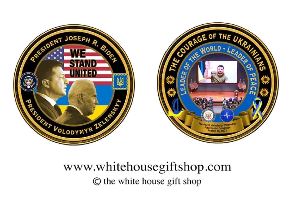 На сайті Білого дому продають колекційні монети з Зеленським - 24 Канал
