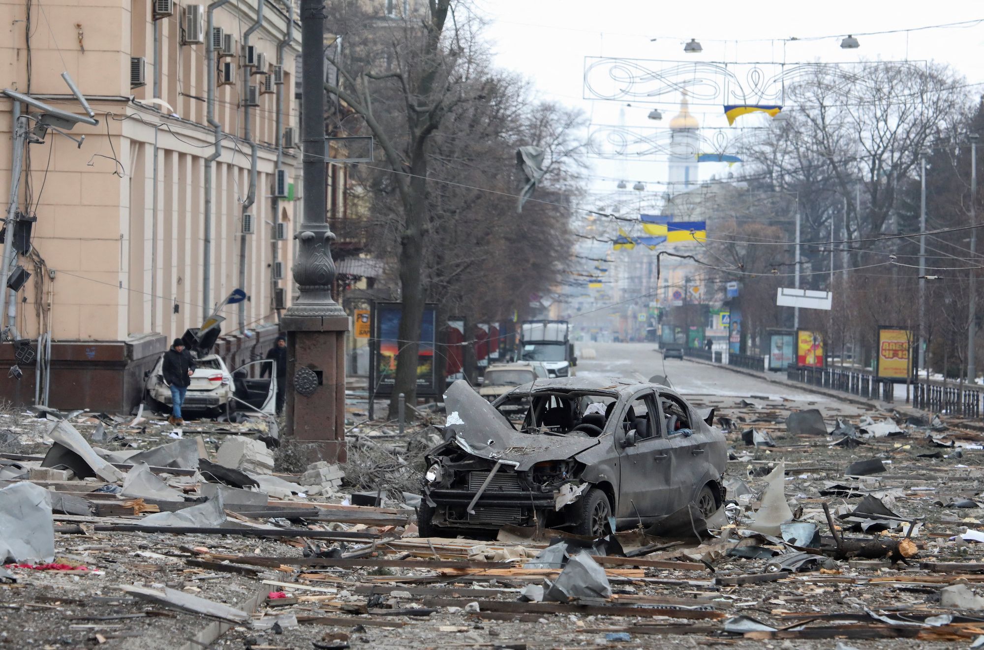 В Харькове продолжается частичная блокировка российскими войсками