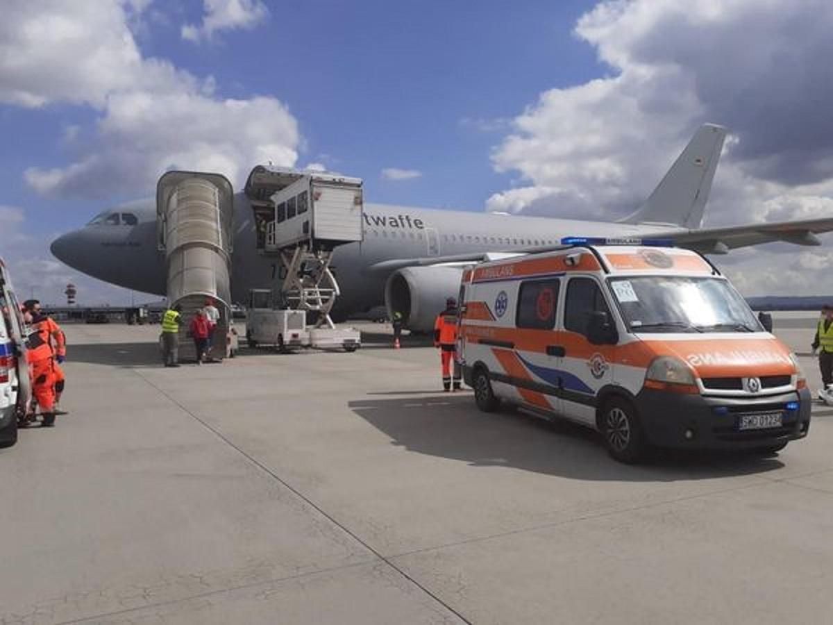 Евакуація поранених: в Україні вперше використали "летючий шпиталь" військових Німеччини
