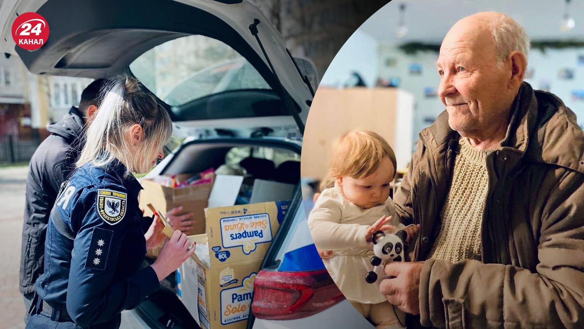 Полицейские проведали дедушку, который самостоятельно эвакуировал свою семью в Ивано-Франковск Полицейские проведали дедушку, который самостоятельно эвакуировал свою семью в Ивано-Франковск