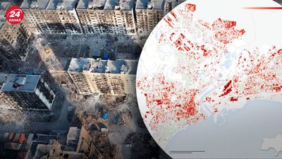 The WSJ опубликовало карту повреждених зданий в Мариуполе: масштабы разрушений невозможно понять