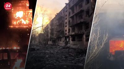 Полностью разрушен, разбомблен и сожжен: азовцы показали трагическое видео из Мариуполя