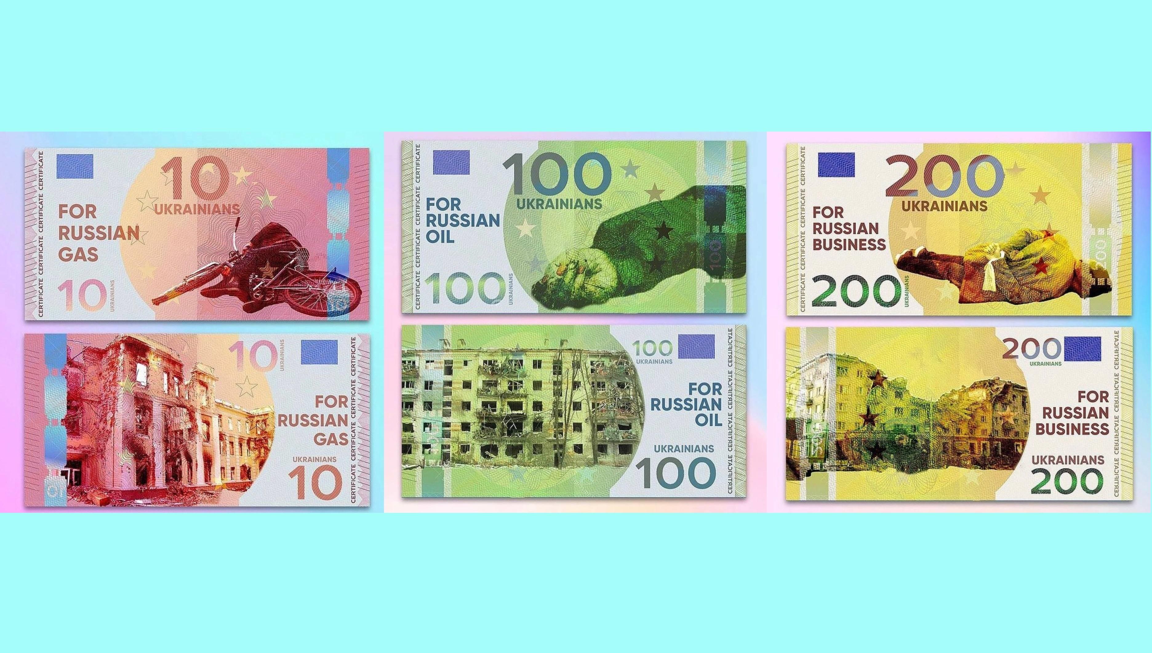 Українські ілюстратори показали, як Європа фінансує російську агресію Українські ілюстратори показали, як Європа фінансує російську агресію