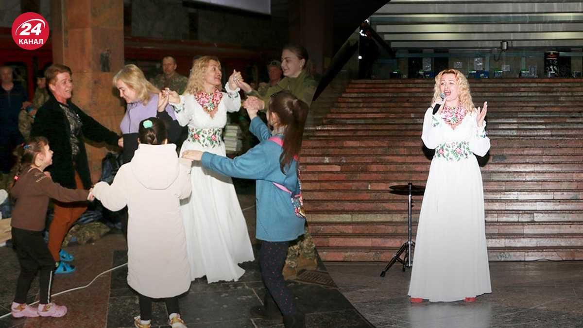 Певица-нацгвардейка спела Червону руту на Майдане Конституции в Харькове: проникновенное видео Певица-нацгвардейка спела Червону руту на Майдане Конституции в Харькове: проникновенное видео