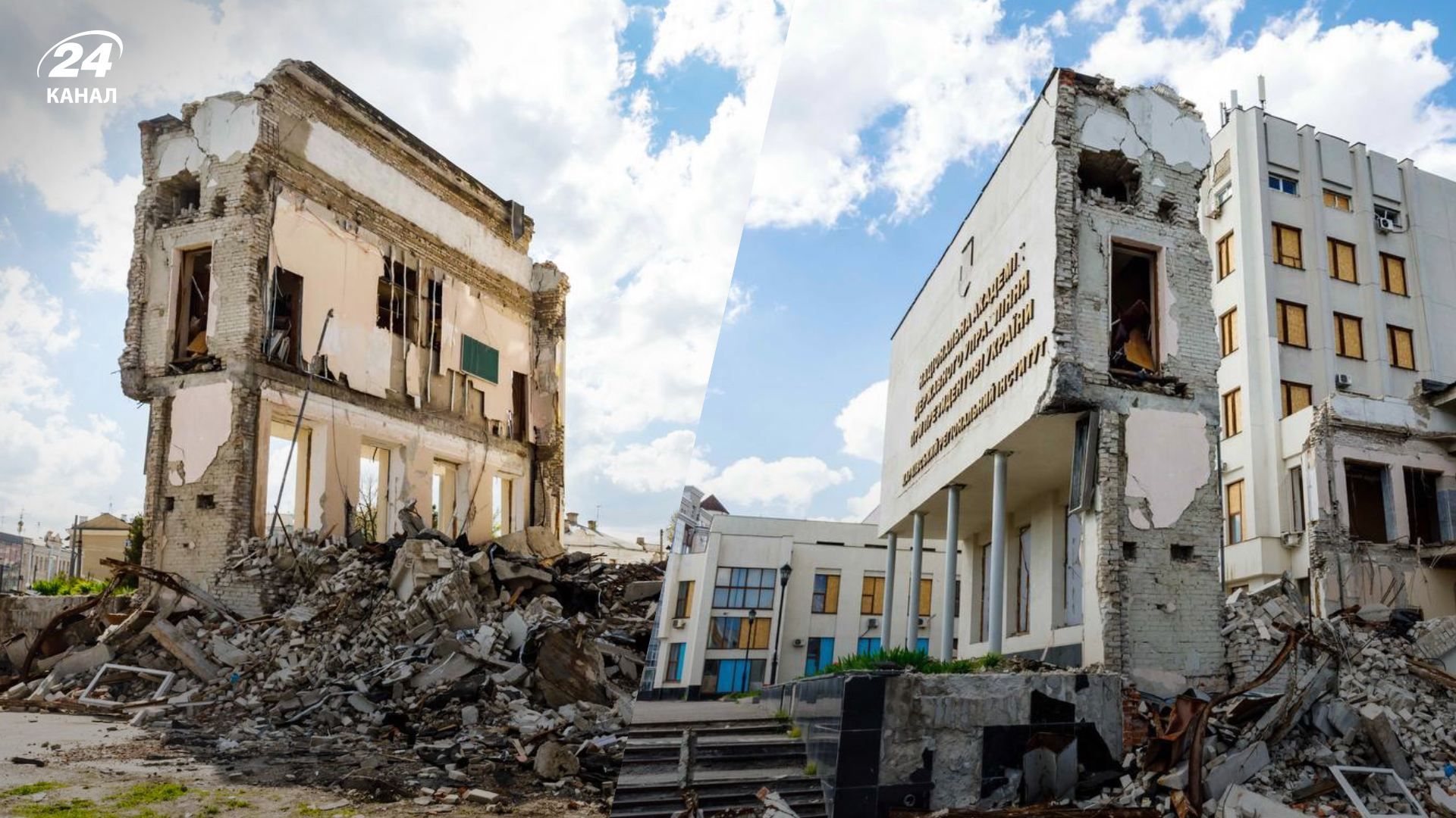 Синегубов показал последствия российских ракетных ударов по харьковским вузам Синегубов показал последствия российских ракетных ударов по харьковским вузам