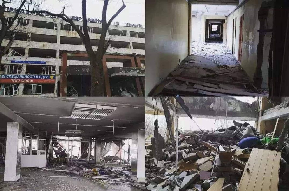 Окупанти вщент зруйнували один із корпусів Приазовського державного університету Окупанти вщент зруйнували один із корпусів Приазовського державного університету