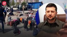 Мені надіслали фото жінки без голови, – Зеленський про удар по вокзалу Краматорська