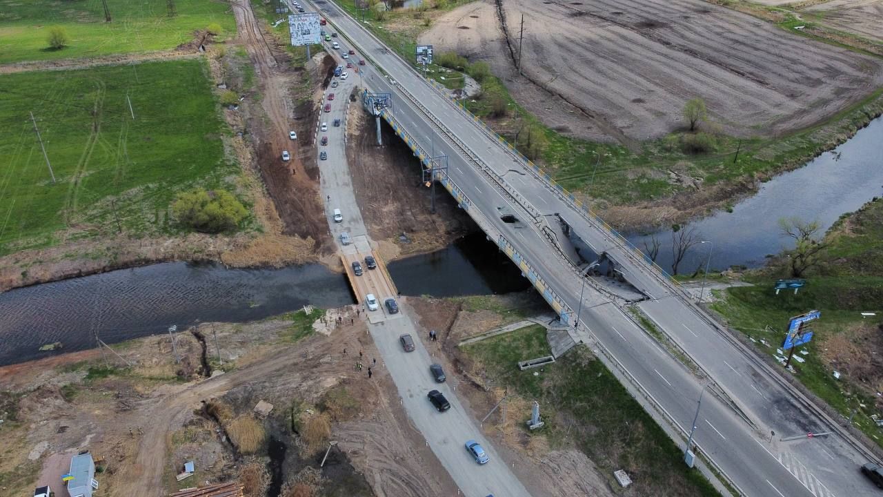 В Киевской области открыли переправу, которая соединит Гостомель и Бучу с Киевом