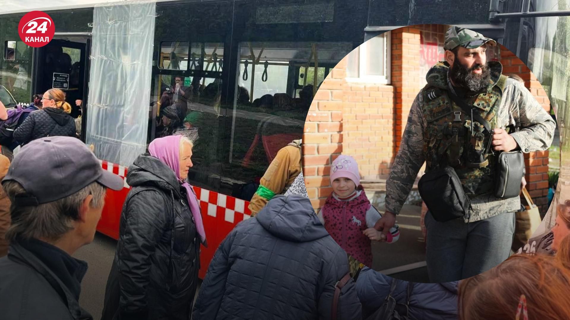 Два місяці жили в окупації: азовці показали евакуацію людей на Харківщині