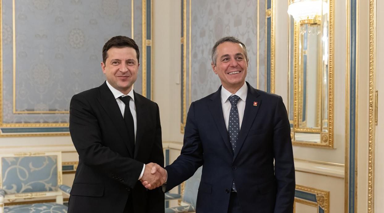 Зеленський обговорив з президентом Швейцарії підготовку до Конференції з відбудови України Зеленський обговорив з президентом Швейцарії підготовку до Конференції з відбудови України