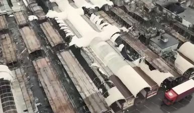 Разбитый, но не покоренный: в ВСУ показали Чернигов с высоты птичьего полета