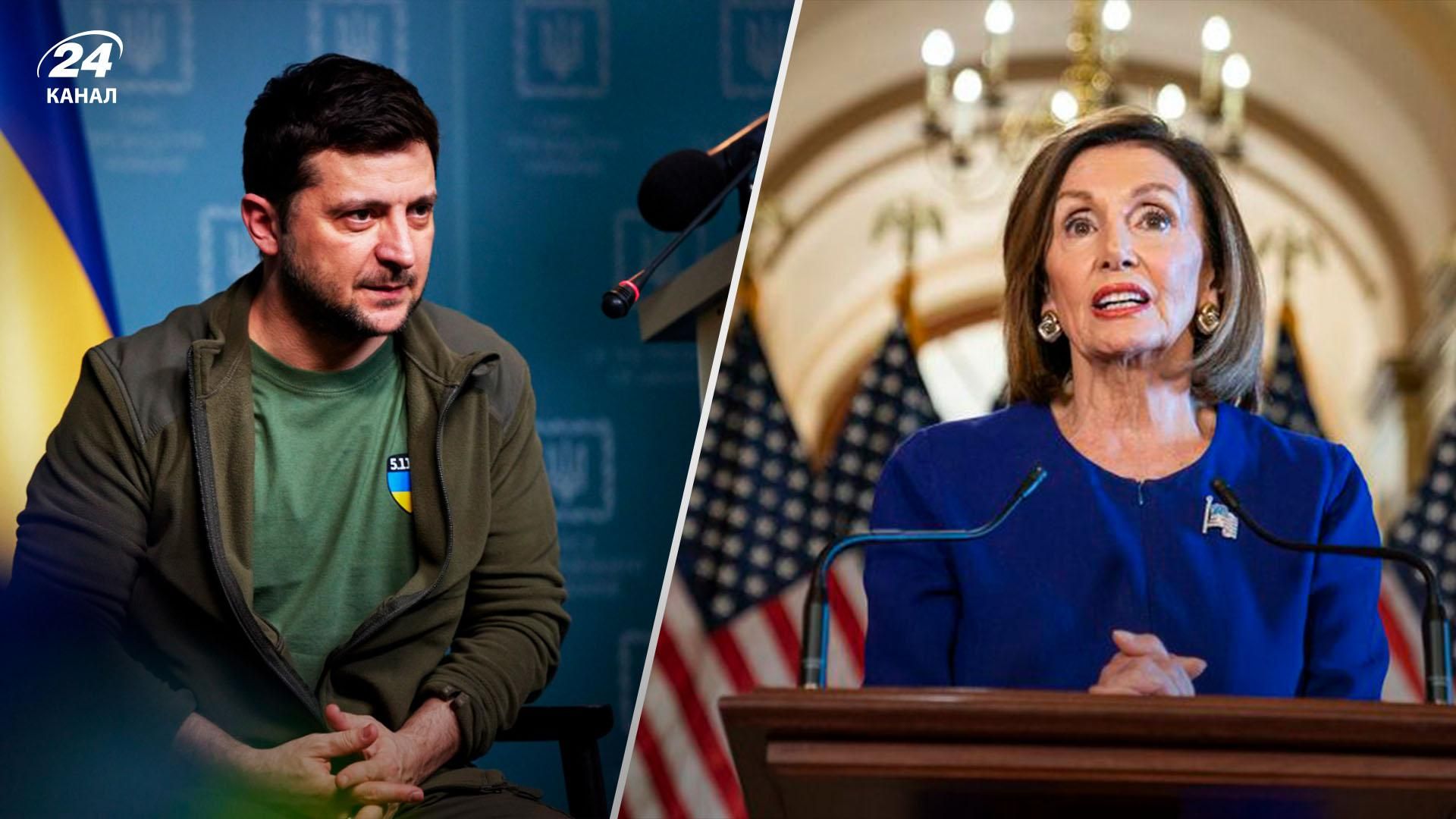 Зеленський зустрівся зі спікером Палати представників Конгресу США Ненсі Пелосі Зеленський зустрівся зі спікером Палати представників Конгресу США Ненсі Пелосі