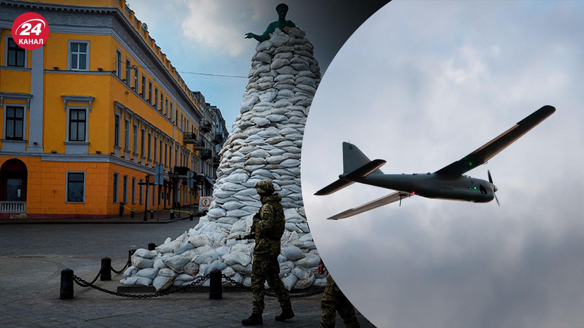 Над Одессой работал вражеский беспилотник: он последовал за российским кораблем Над Одессой работал вражеский беспилотник: он последовал за российским кораблем