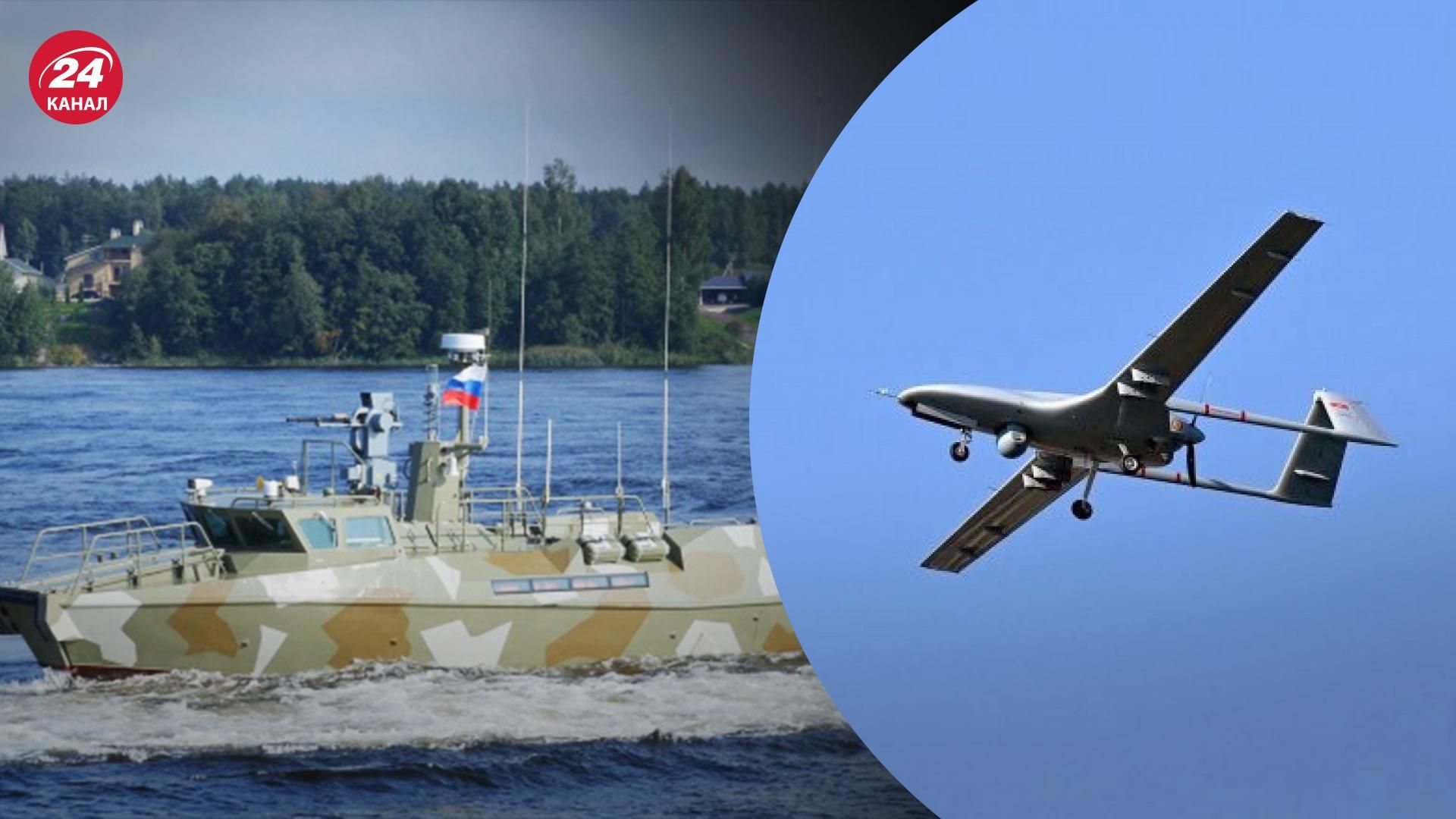 Так працює Bayraktar: біля Зміїного ЗСУ знищили два російські катери типу "Раптор" Так працює Bayraktar: біля Зміїного ЗСУ знищили два російські катери типу "Раптор"