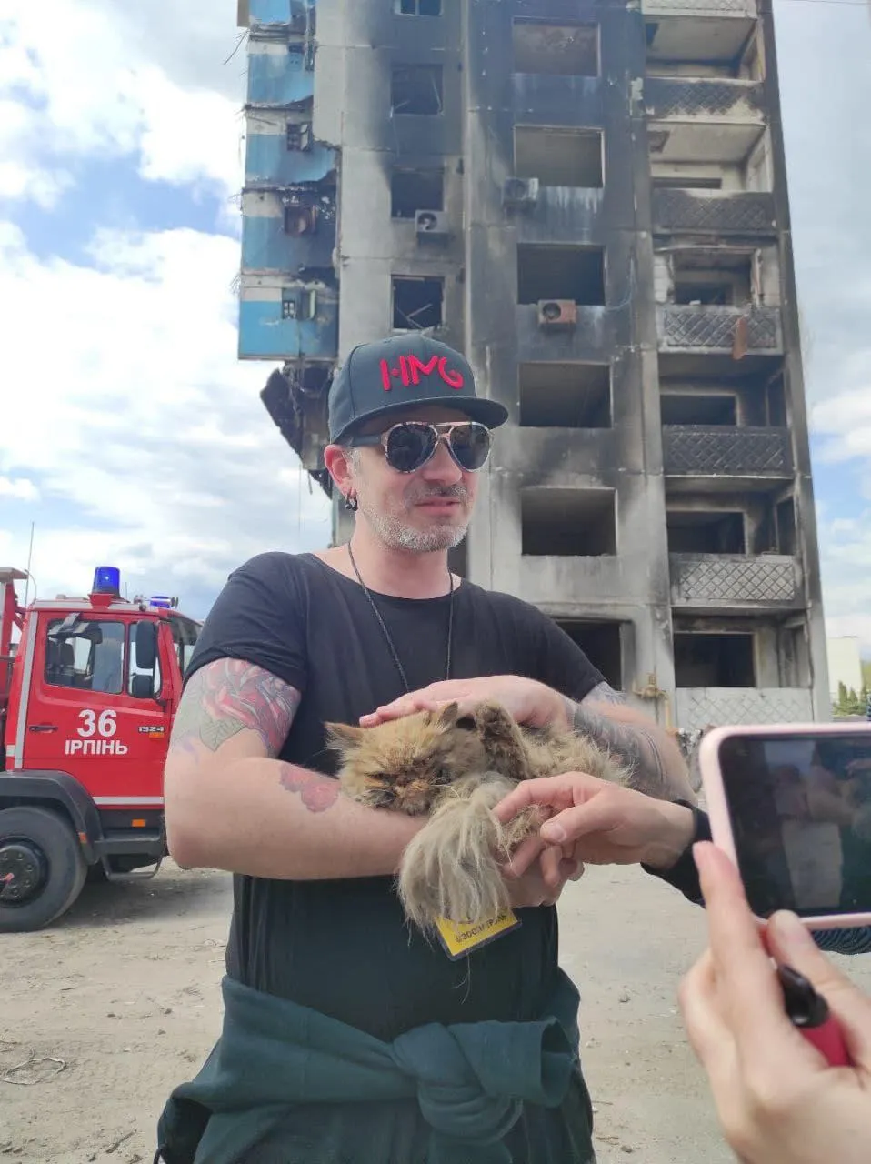 На Киевщине спасли кота
