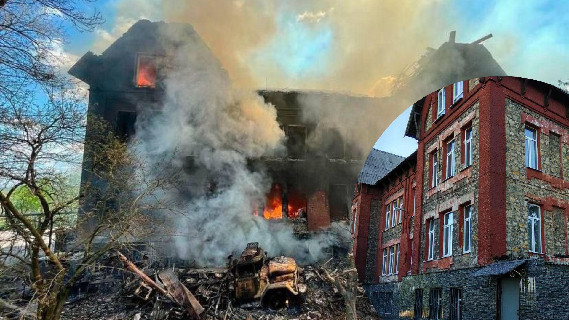 Россияне в Лисичанске разрушили столетнюю гимназию: фото уничтоженного памятника архитектуры Россияне в Лисичанске разрушили столетнюю гимназию: фото уничтоженного памятника архитектуры