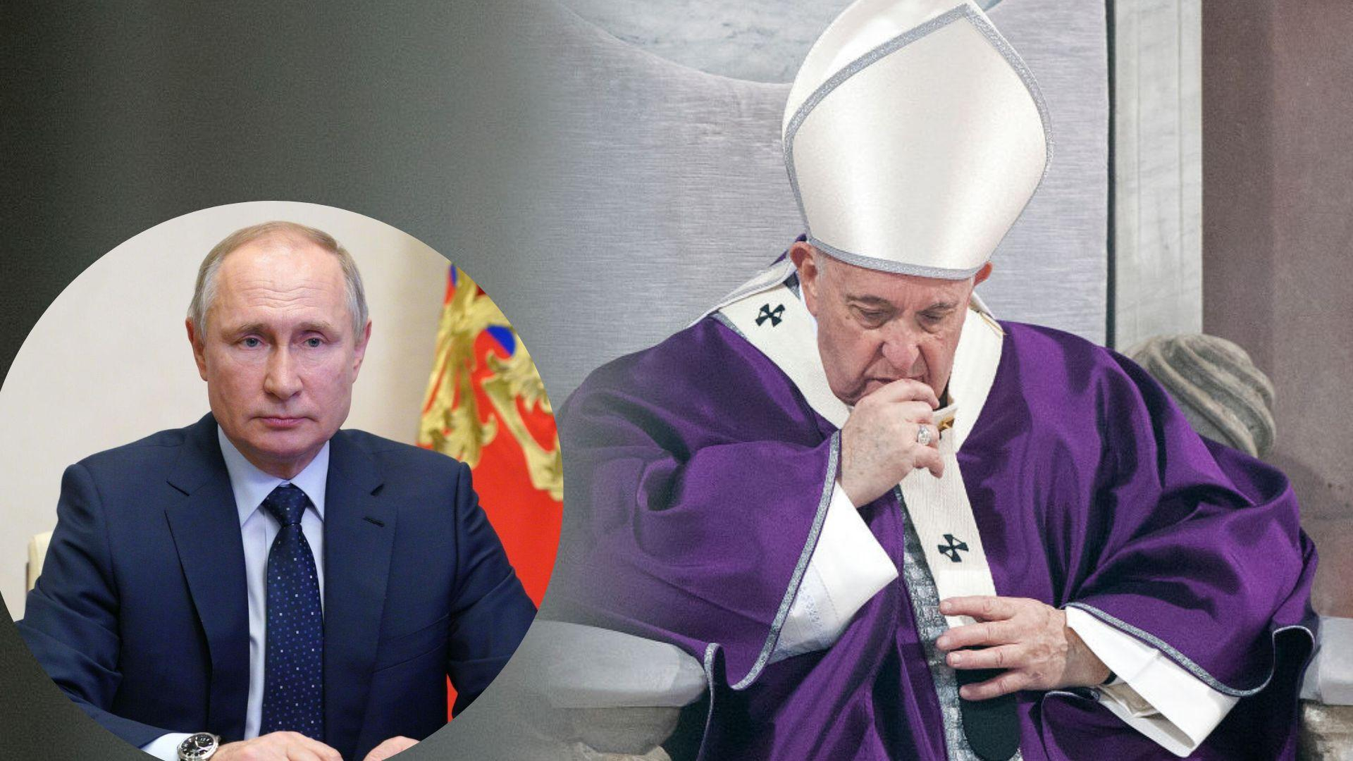 Папа Римский заявил, что просил о встрече с Путиным в Москве, но ответа не получил
