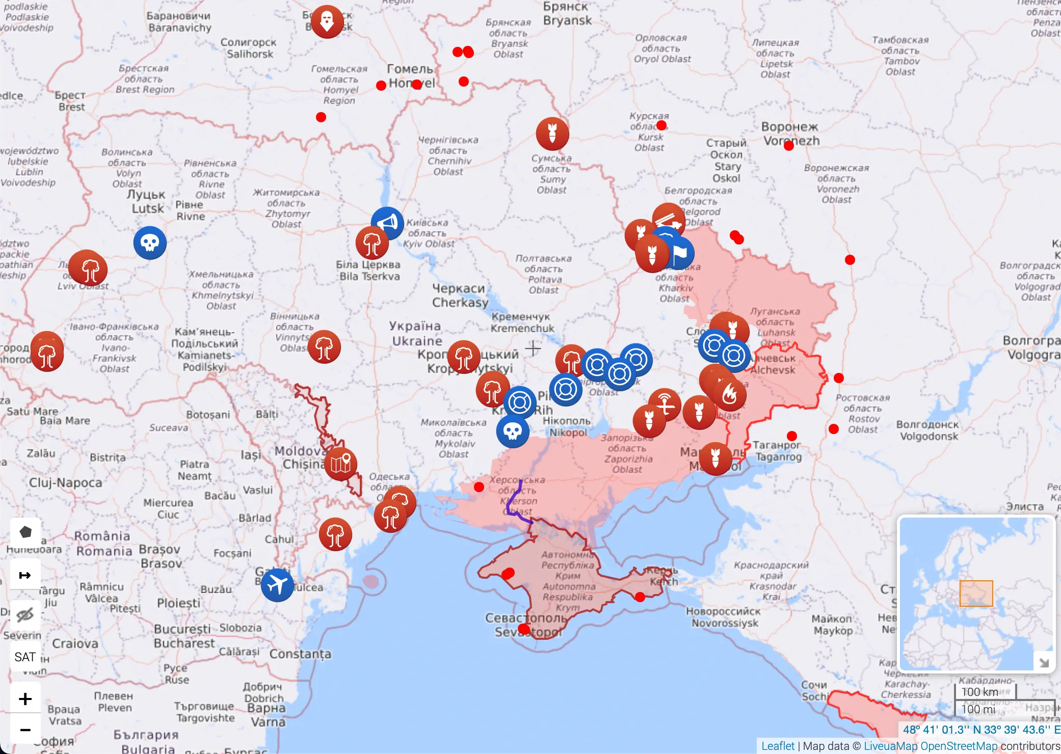 Карта бойових дій на 4 травня