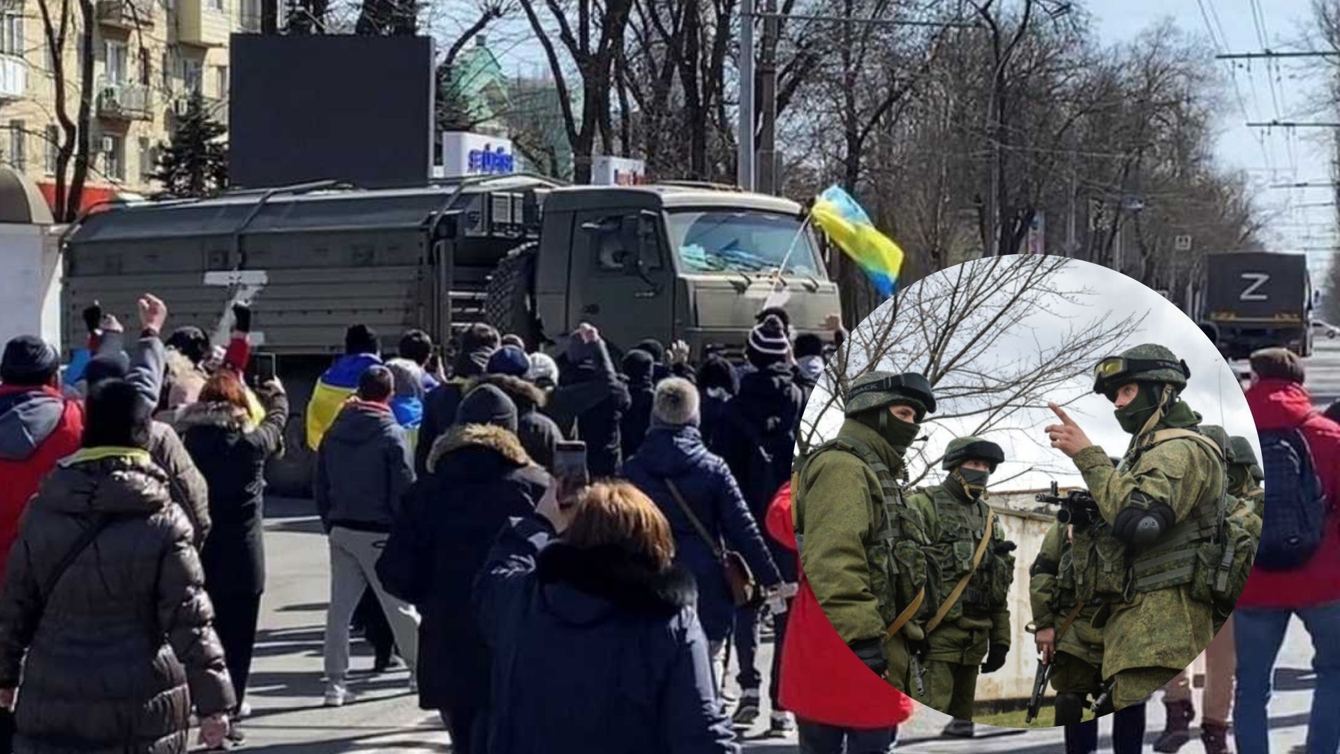 Якщо люди повертаються з мітингу, то покаліченими, – волонтерка з Херсона