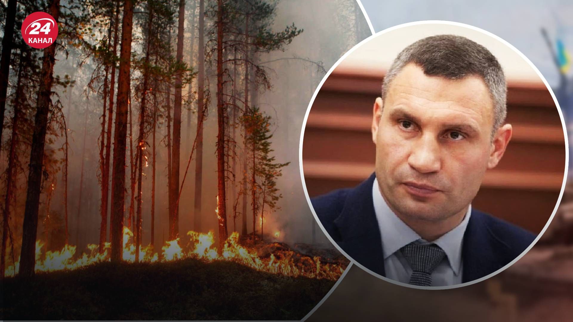 На Киевщине горит лес в Чернобыльской зоне: киевлян предупредили о задымлении