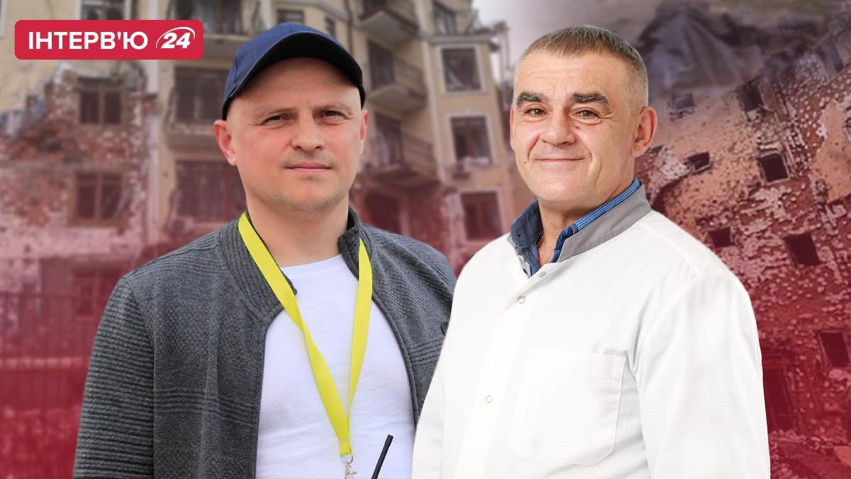 Медики з Ірпеня Андрій Левківський та Сергій Горошко