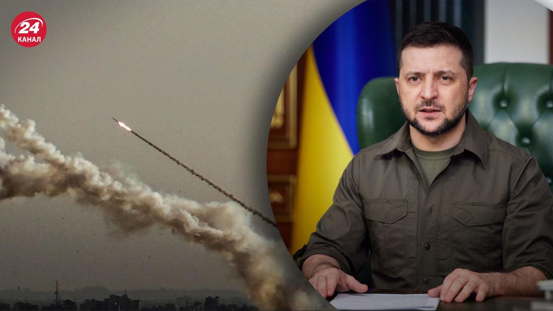 Зеленський повідомив, скільки ракет Росія запустила по Україні з 24 лютого