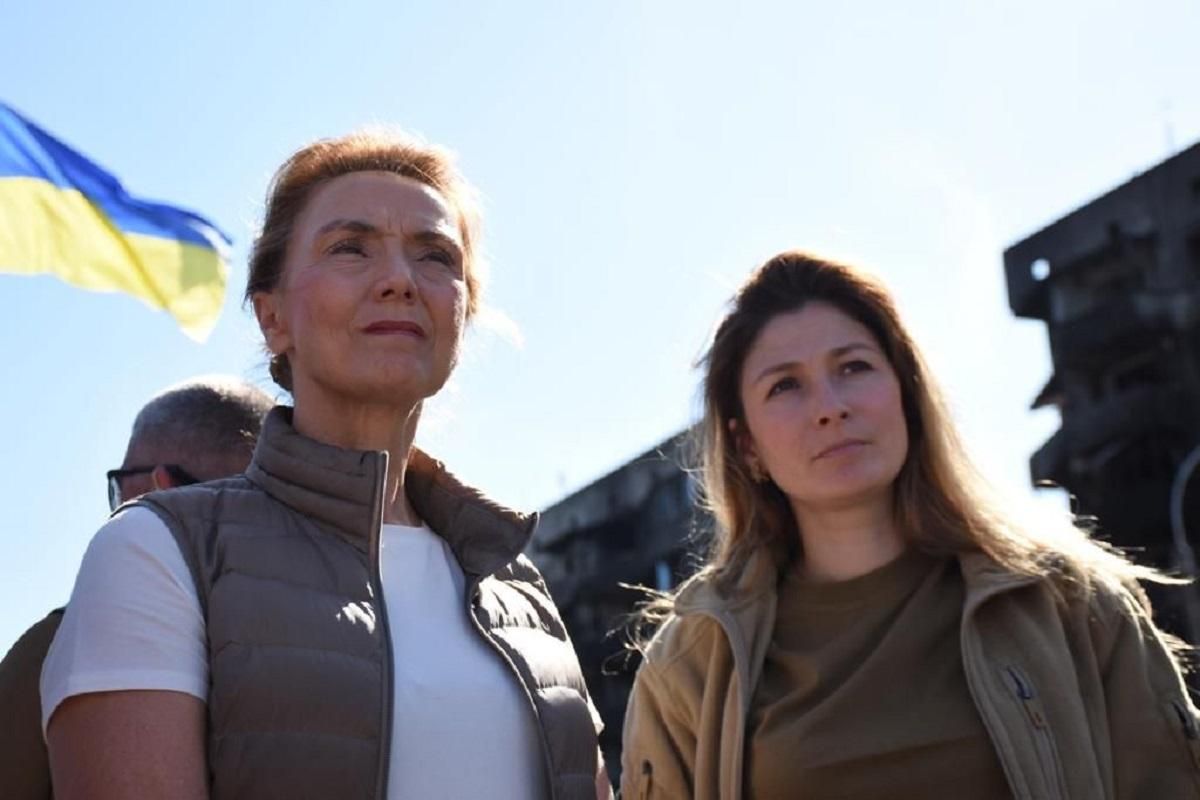 "Вражена стійкістю українського народу": генсек Ради Європи приїхала в Ірпінь і Бородянку "Вражена стійкістю українського народу": генсек Ради Європи приїхала в Ірпінь і Бородянку