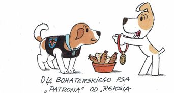 Для героїчного пса: персонаж польського мультика Рекс передав вітання Патрону
