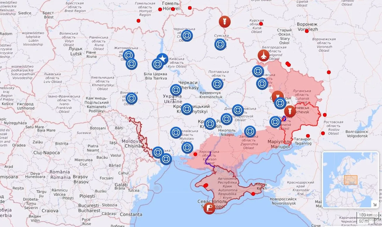 Карта бойових дій Карта бойових дій