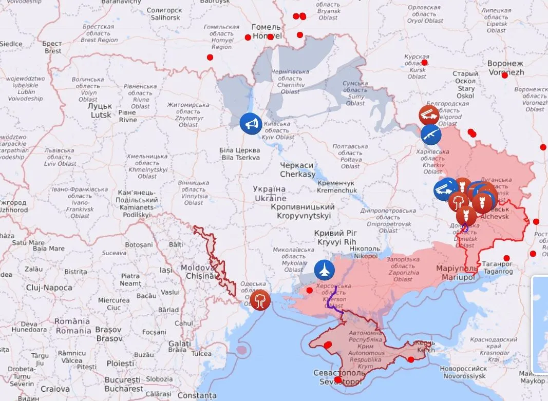 карта боевых действий 16 мая карта боевых действий 16 мая