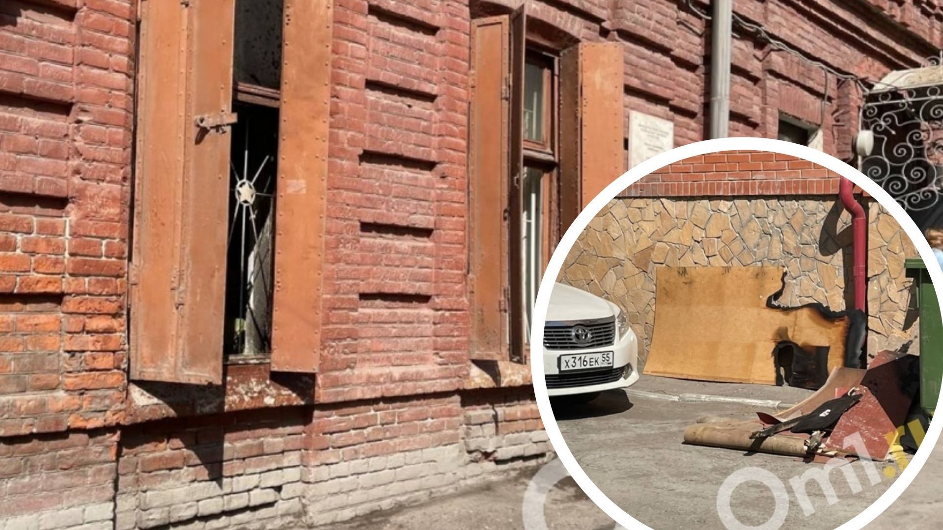 Військкомат у російському Омську закидали коктейлями Молотова Військкомат у російському Омську закидали коктейлями Молотова