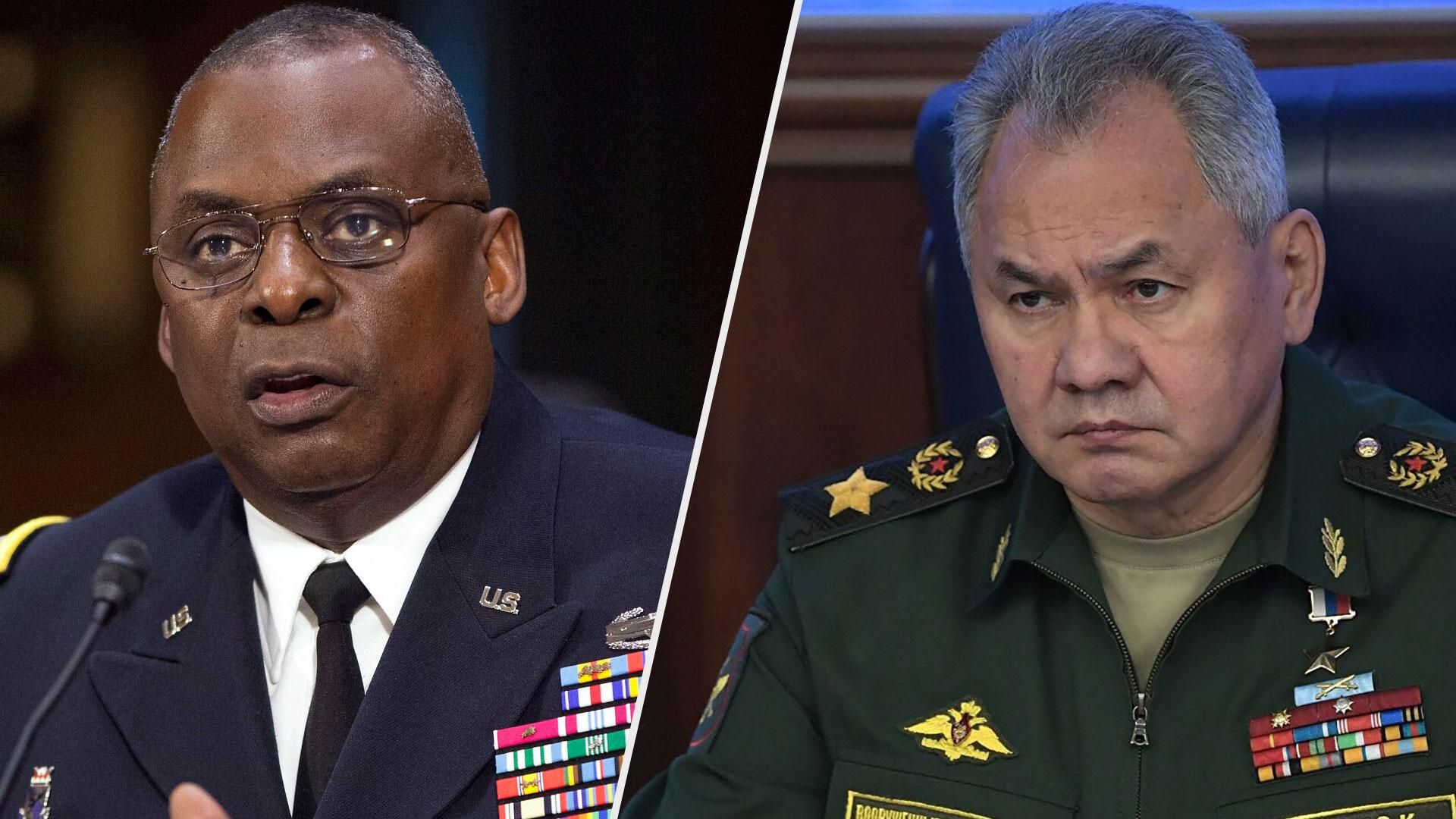 Остін провів перемовини з Шойгу вперше з 18 лютого: наголосив на негайному припиненні вогню Остін провів перемовини з Шойгу вперше з 18 лютого: наголосив на негайному припиненні вогню