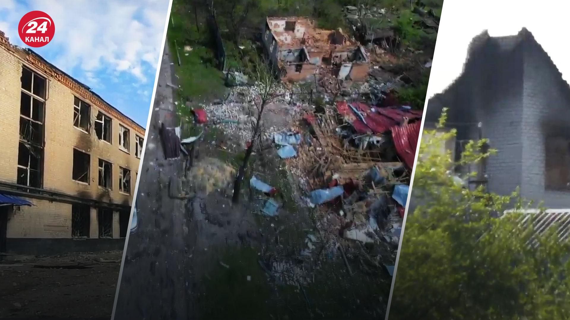 Состоятельные дома разрушены вдребезги: шокирующие кадры уничтоженного села на Харьковщине