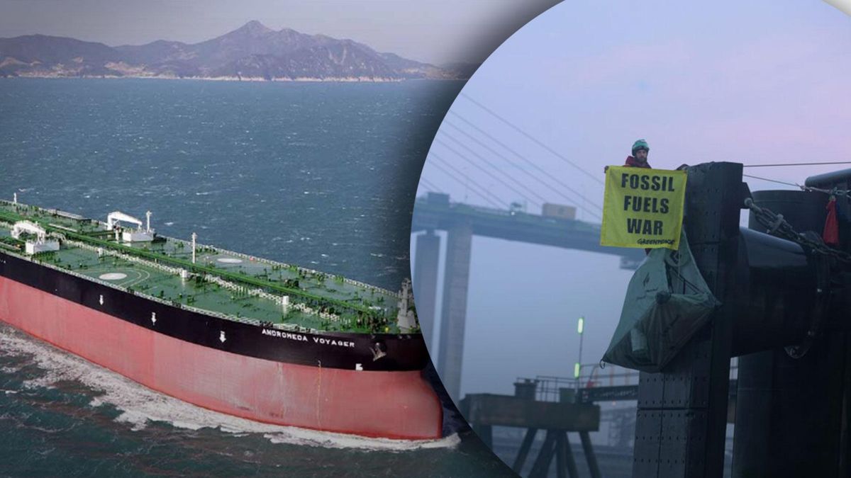 Активісти Greenpeace не пропустили танкер з російським паливом у британський порт