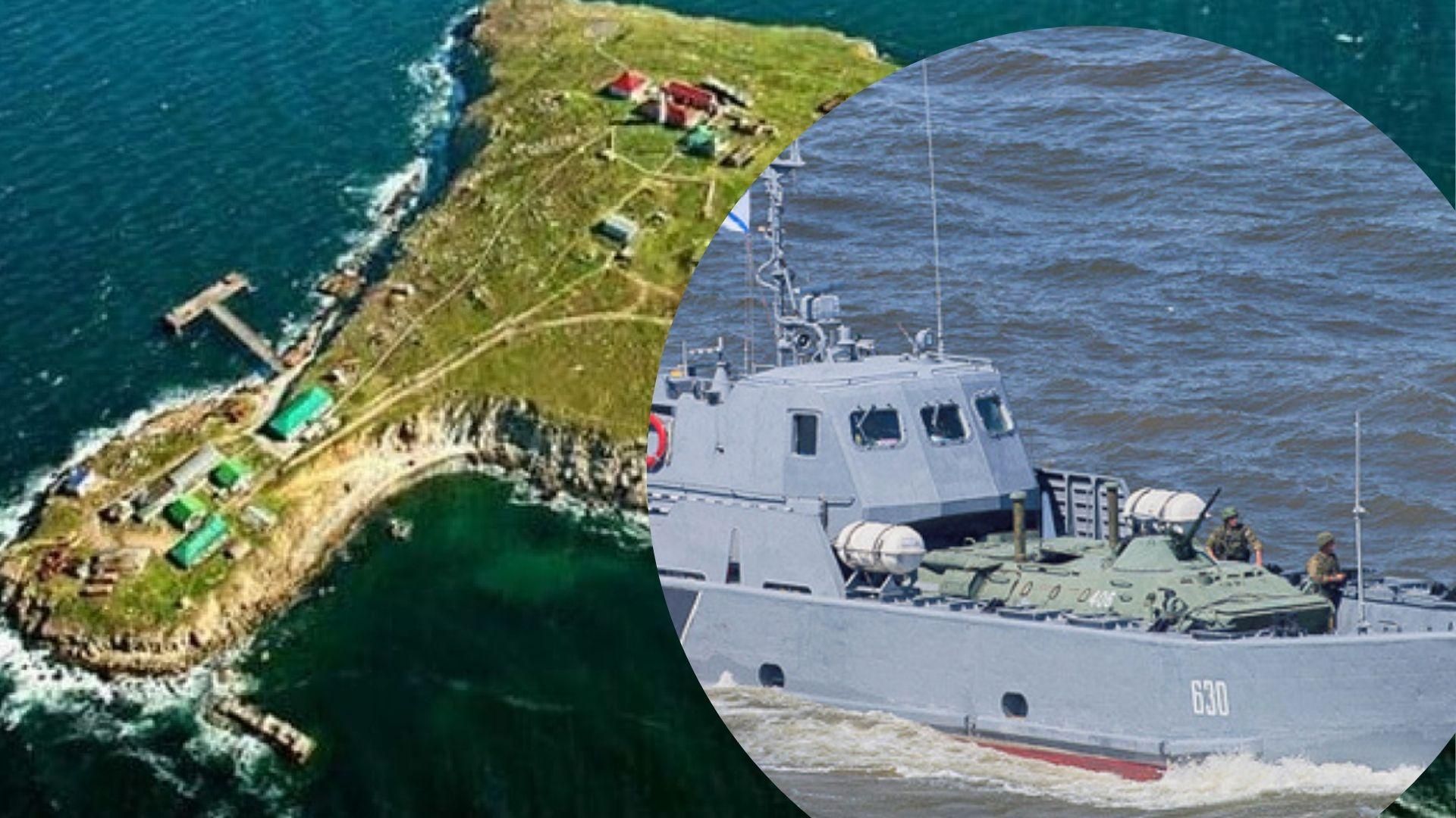 Біля Зміїного, де знищили ворожий катер, росіяни ведуть підйомно-рятувальні роботи, – Генштаб Біля Зміїного, де знищили ворожий катер, росіяни ведуть підйомно-рятувальні роботи, – Генштаб