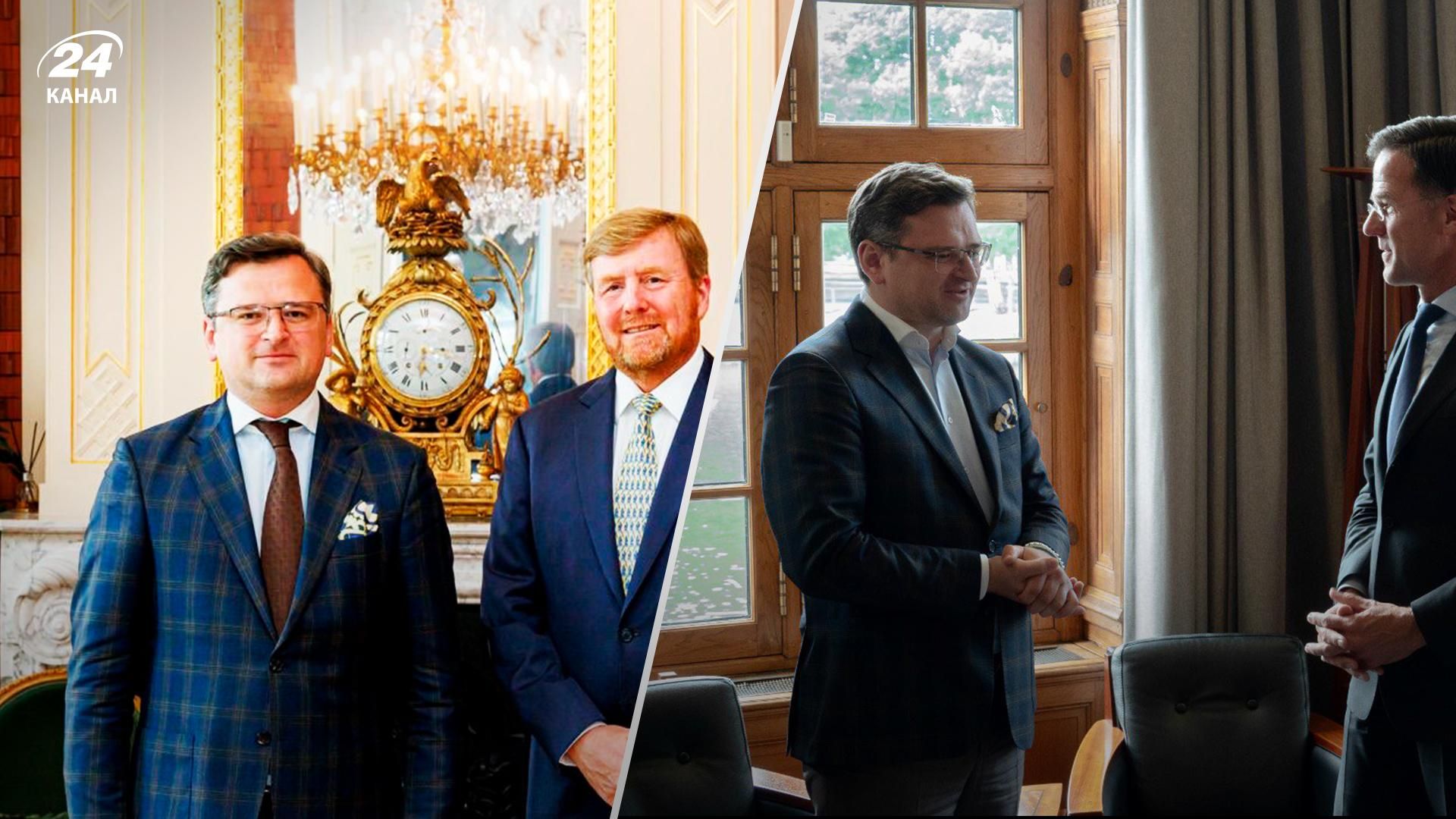 Поговорили про Україну в ЄС: Кулеба зустрівся з прем'єром та королем Нідерландів Поговорили про Україну в ЄС: Кулеба зустрівся з прем'єром та королем Нідерландів