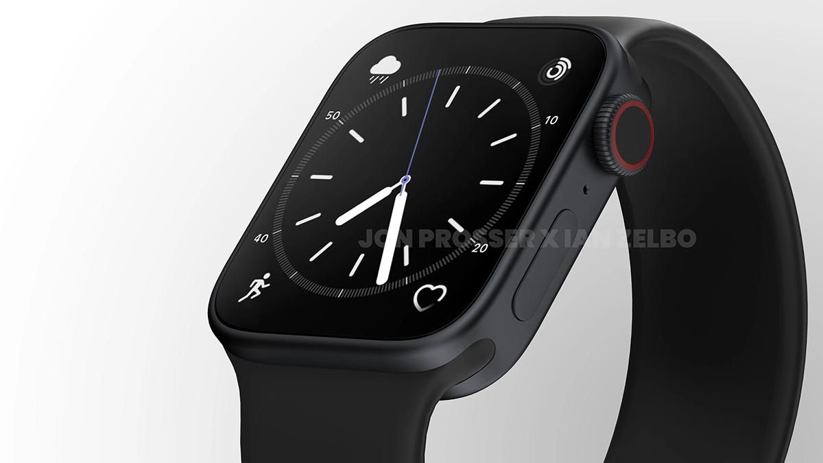 Мінімалізм і відсутність рамок  з'явилися перші рендери годинника Apple Watch Series 8 - Техно