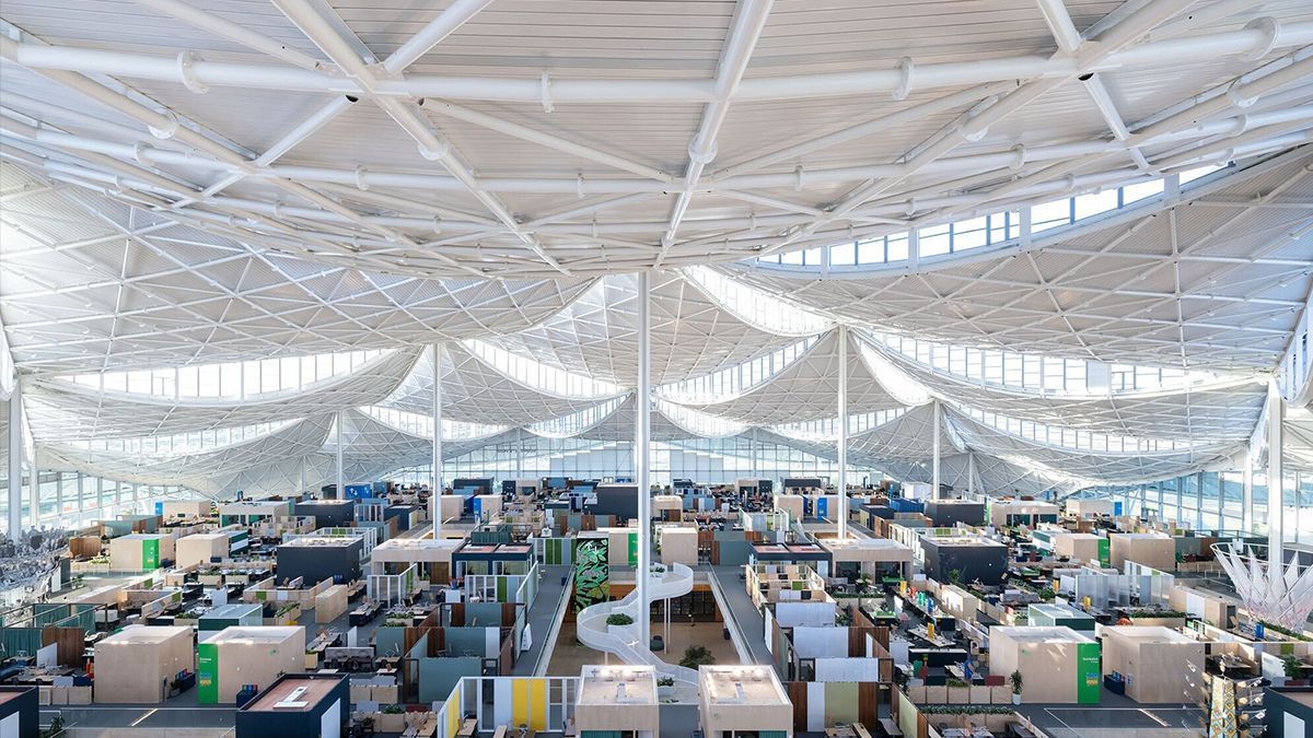 Дах із сонячних батарей та система повторного використання води Google відкрив новий кампус - Техно Дах із сонячних батарей та система повторного використання води Google відкрив новий кампус - Техно