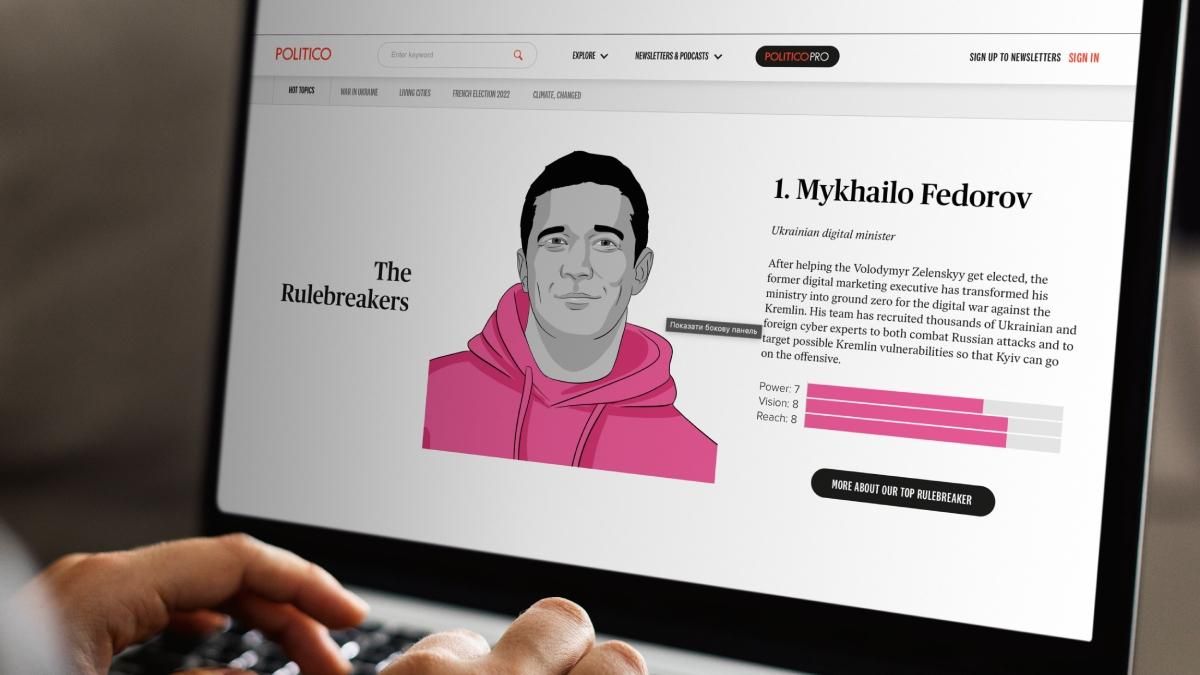 Михаил Федоров вошел в рейтинг цифровых лидеров Европы Михаил Федоров вошел в рейтинг цифровых лидеров Европы