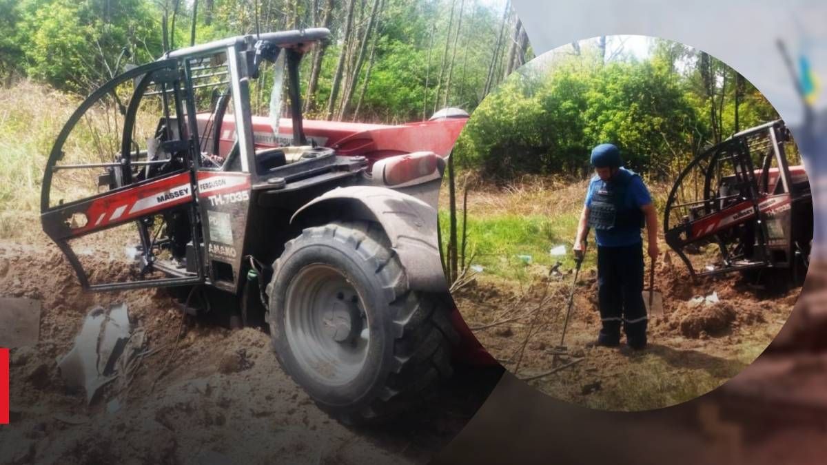 В Черниговской области трактор наехал на боеприпас: пострадал водитель